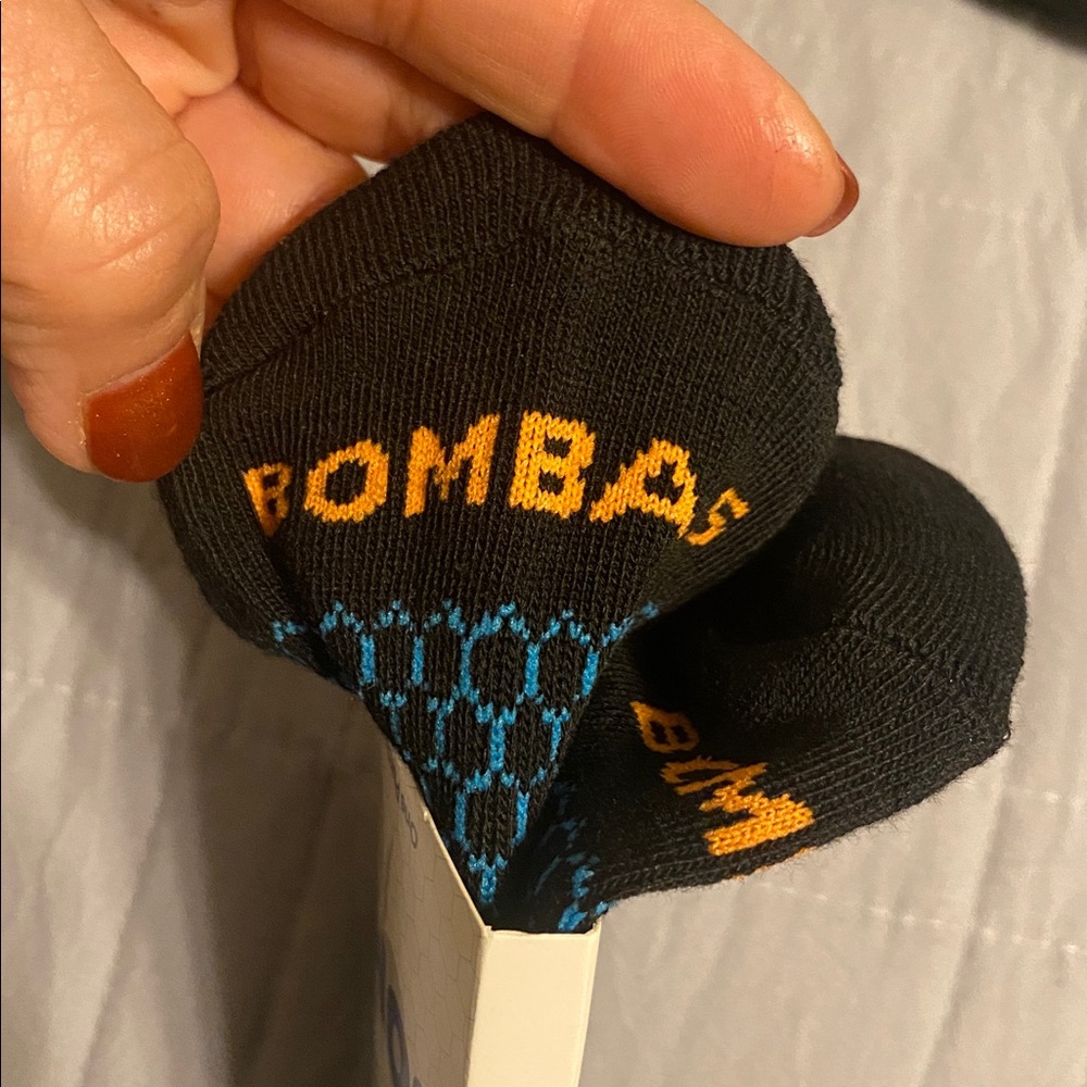Bombas Socks Lot 3 Pairs New With Tags Medium Crew + XS No Show Black Cushioned - Picture 5 of 5